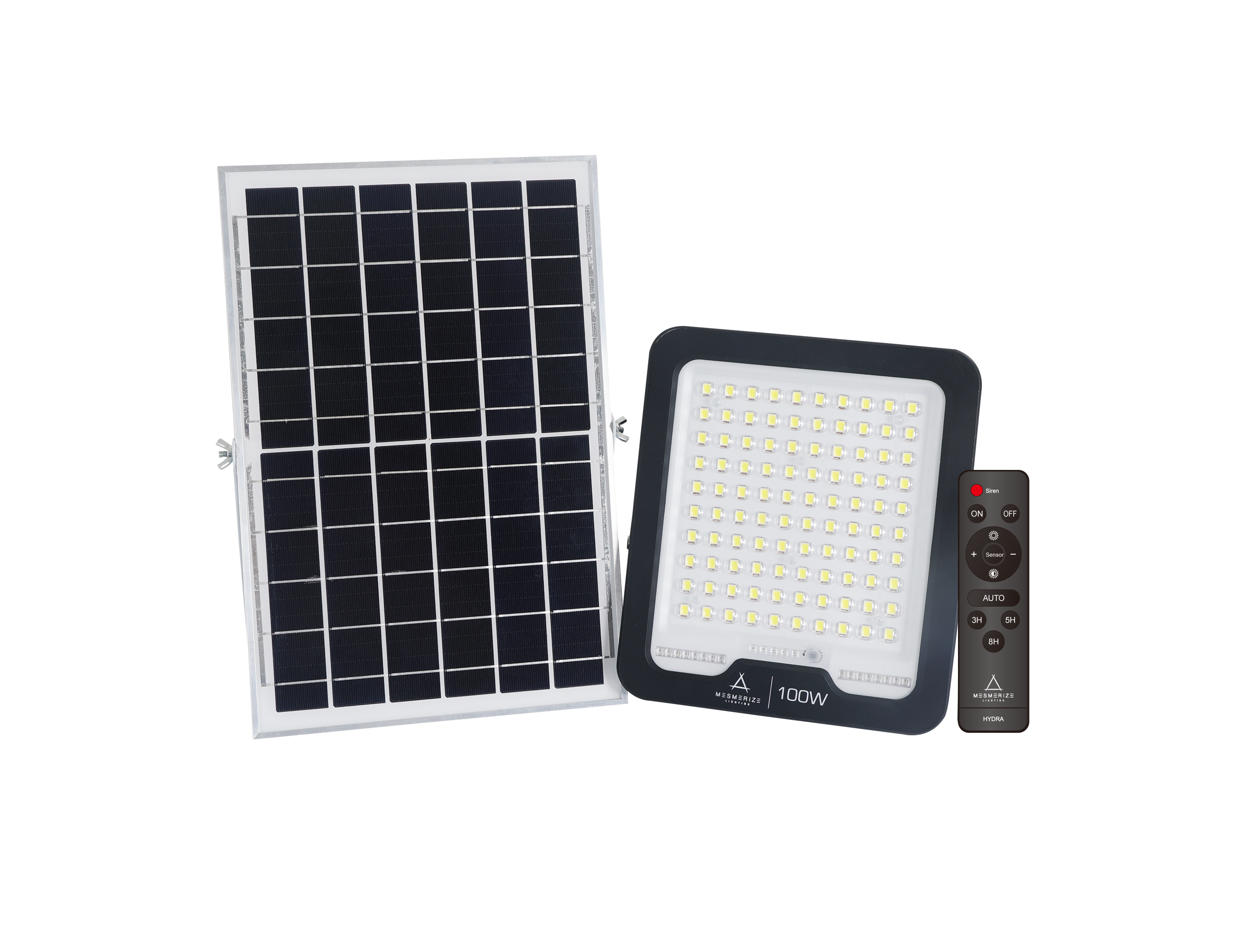 100W Solar Hydra Flood Light with Motion Sensor