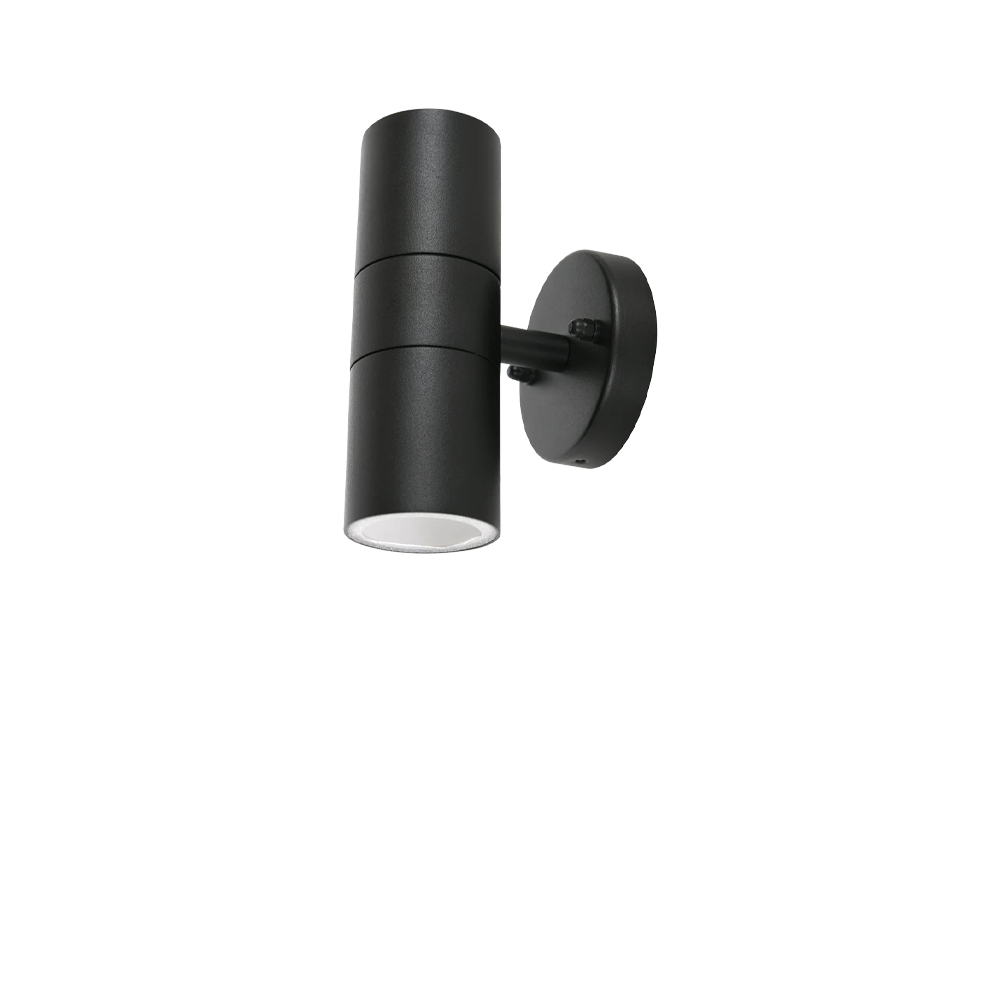 Black up and down wall light