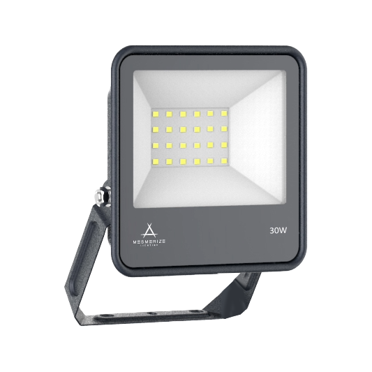 30W Black LED Floodlight Daylight 6000K