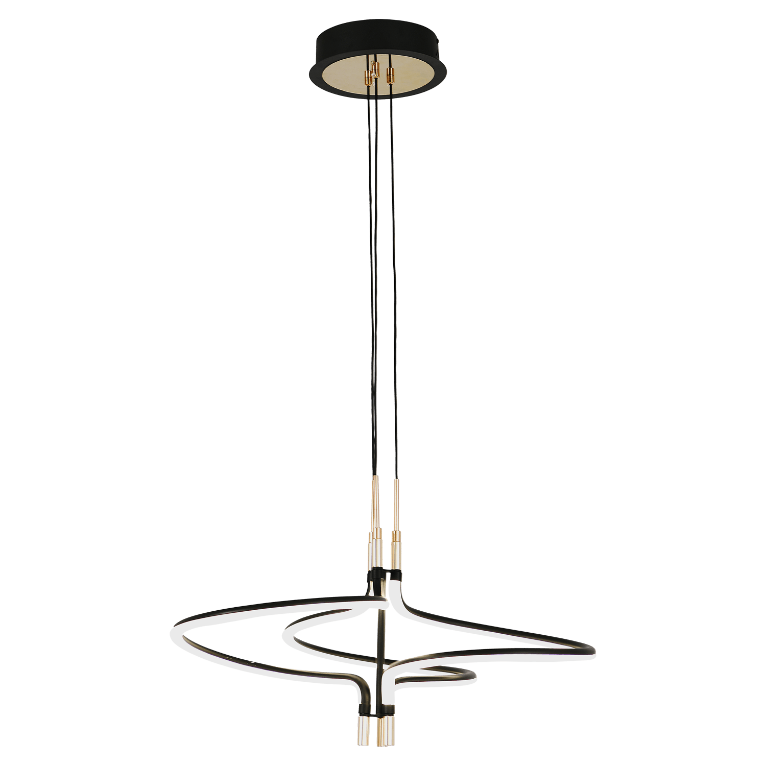 Beau 45W Sand Black and Gold CCT LED Pendant