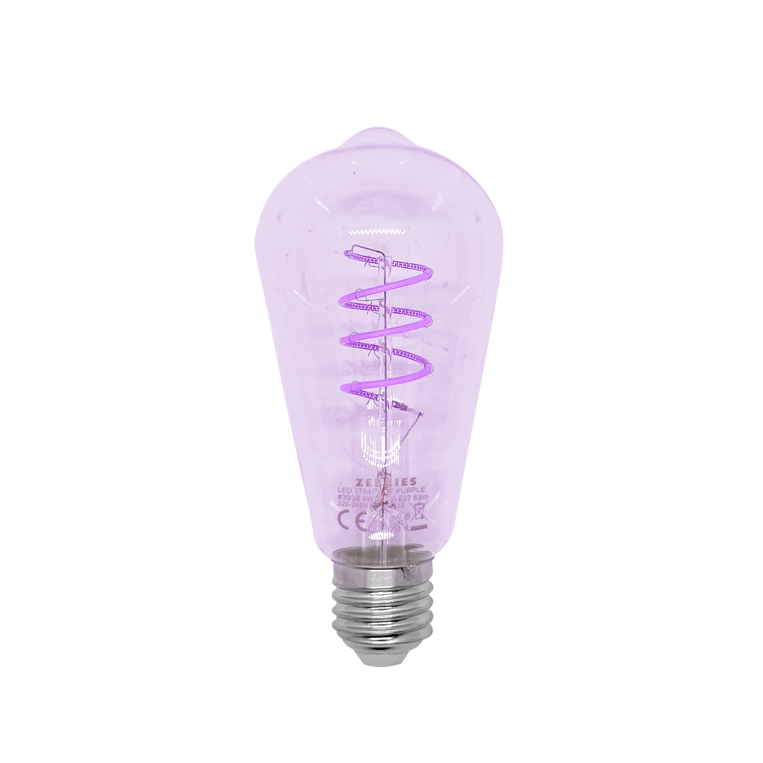 4W E27 Purple ST64 LED Filament