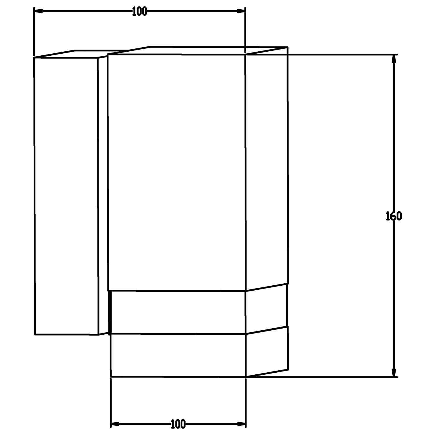 Cuba Down Facing Outdoor Wall Light