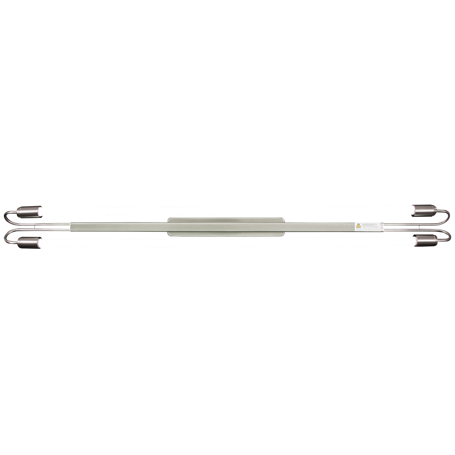 4FT Satin Nickel LED Linear Excluding 2 x 18W T8 LED Globes