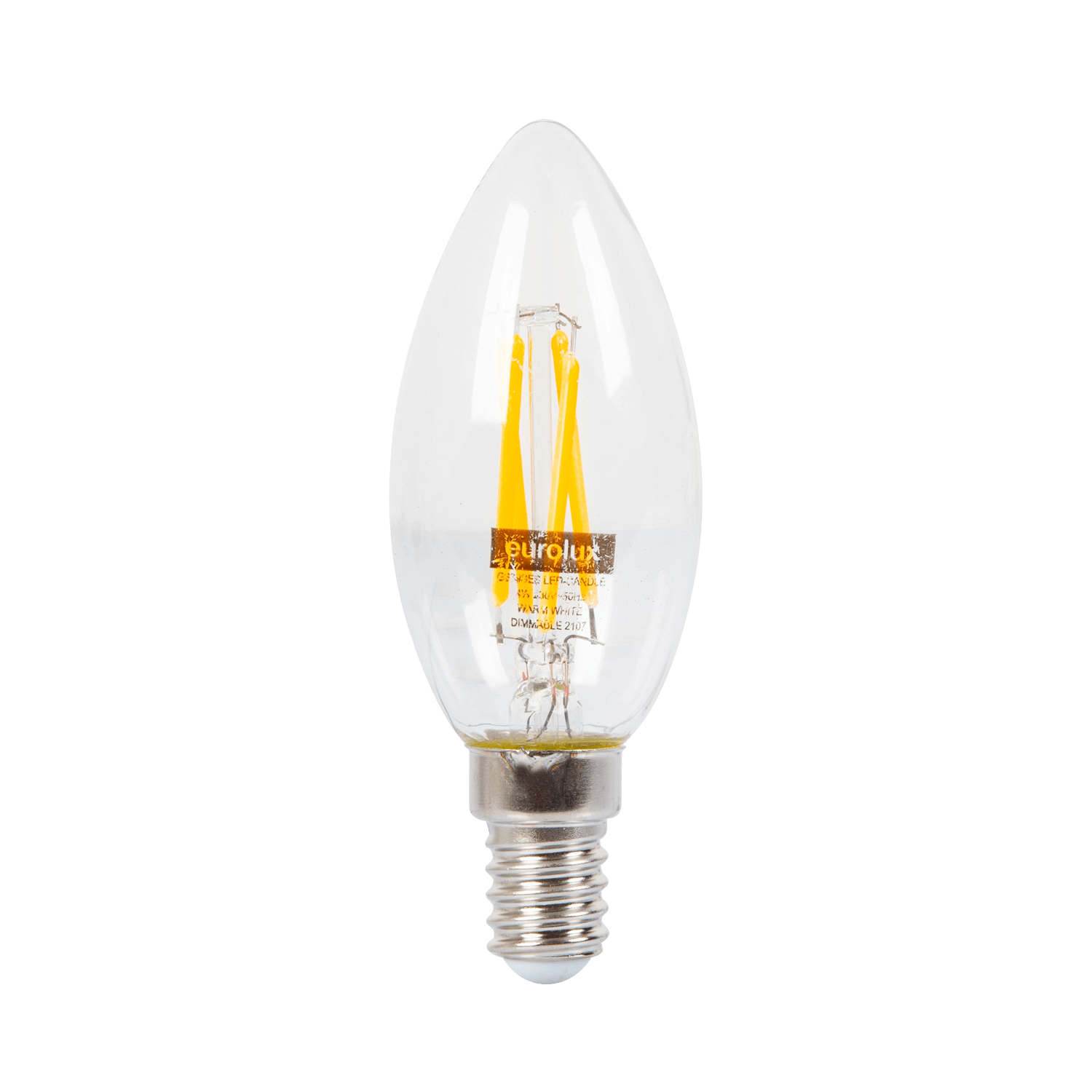 Candle 4W E14 Warm White Dimmable Clear Filament LED