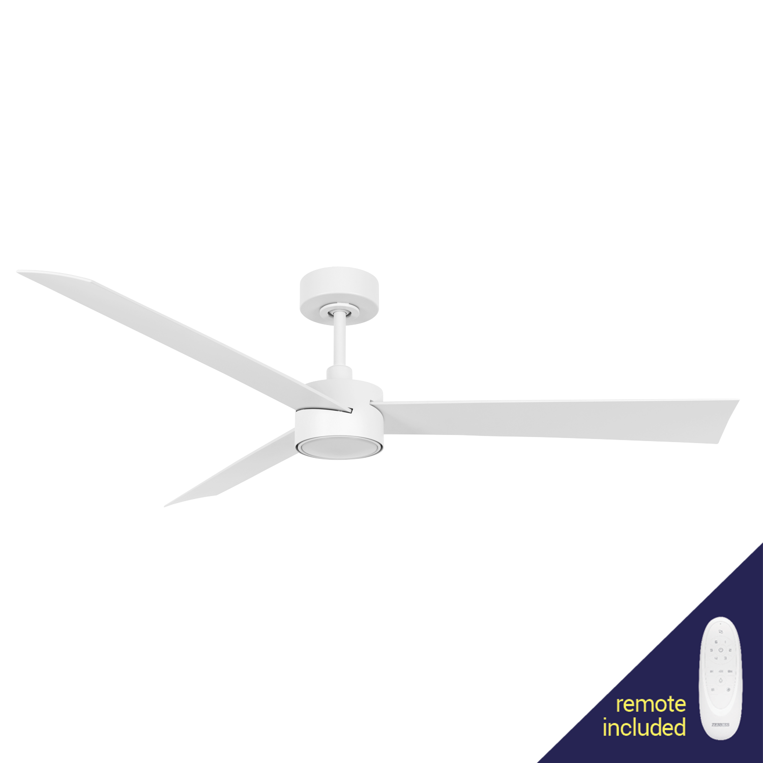 Francolin 2.0 White DC Ceiling Fan with ABS Blades and Removable Light