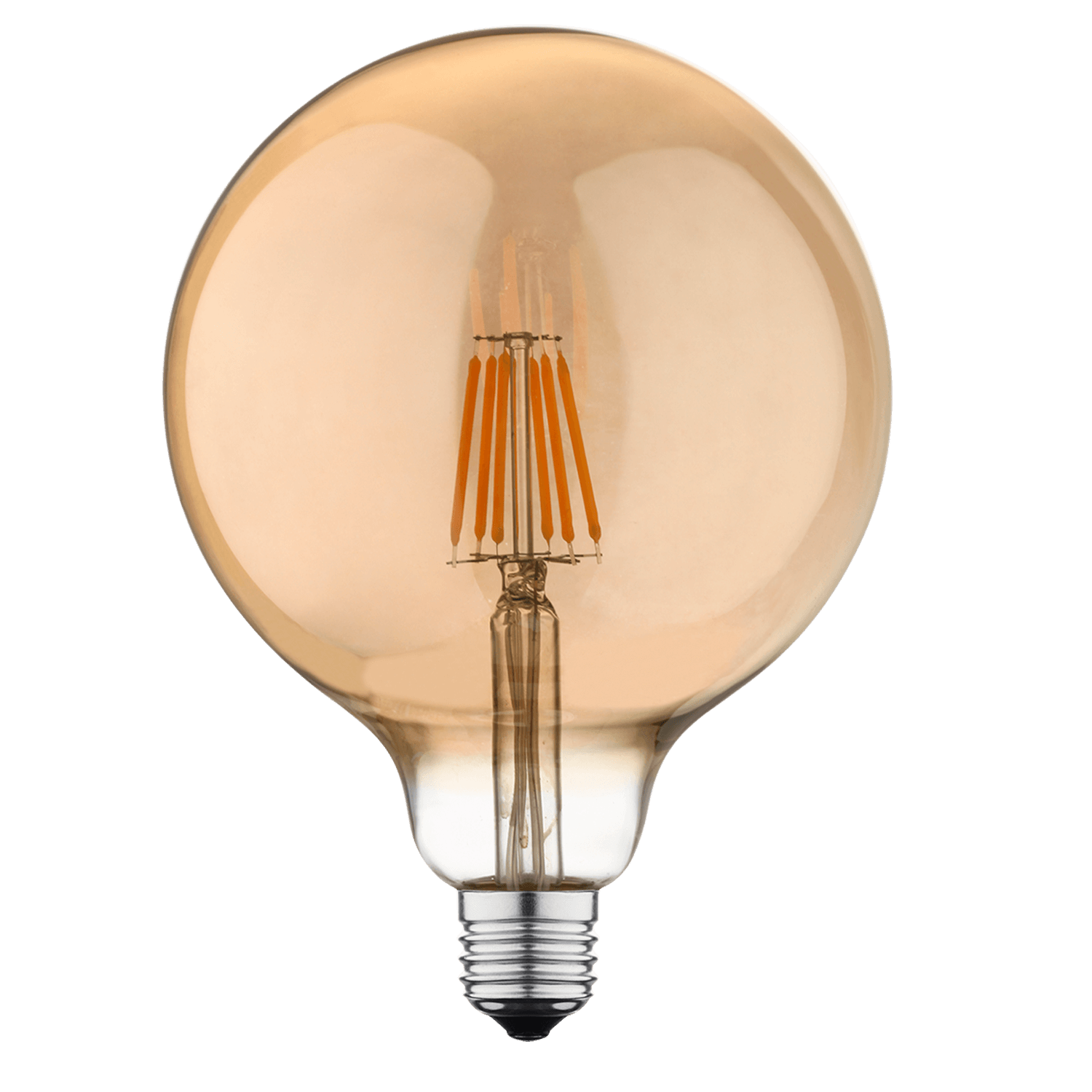G125 6W ES & E27 Globes Warm White Dimmable Amber LED Filament