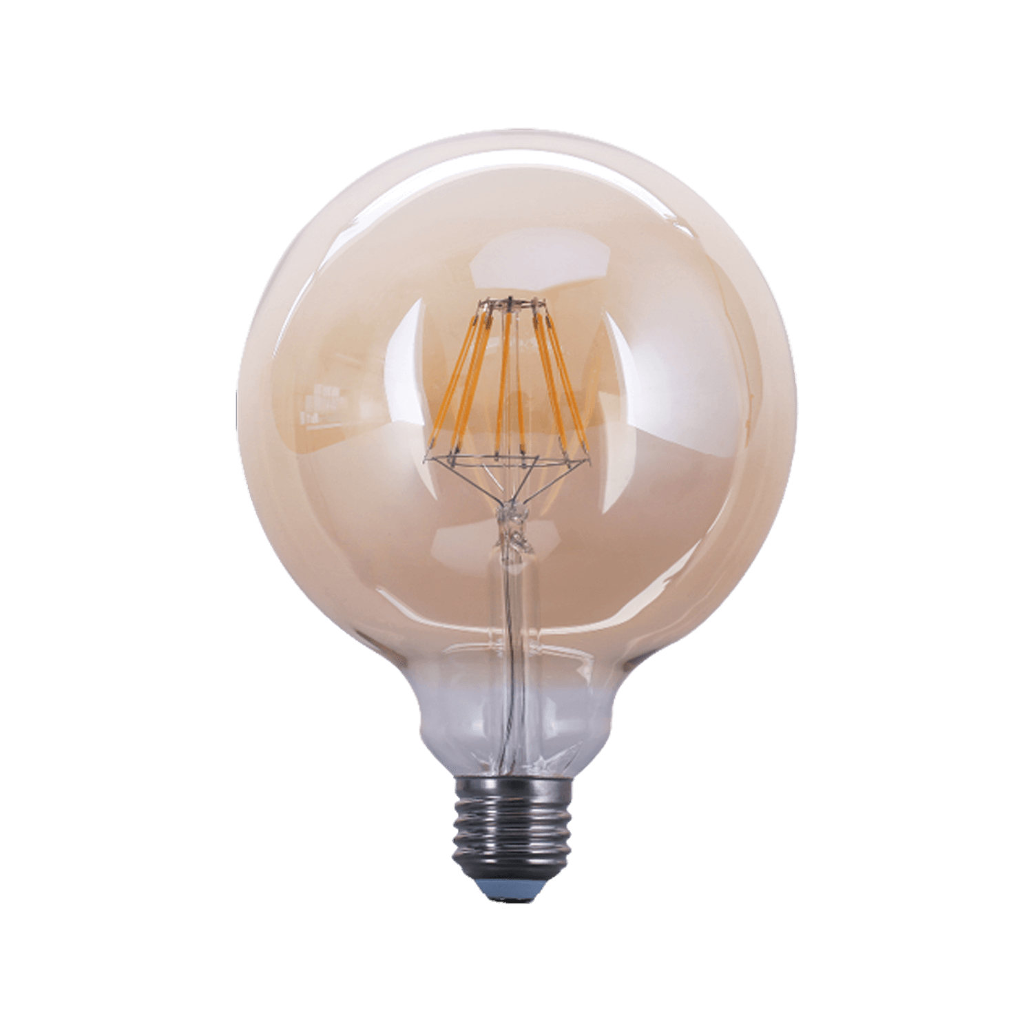 G95 6W ES & E27 Globes Warm White Dimmable Amber LED Filament