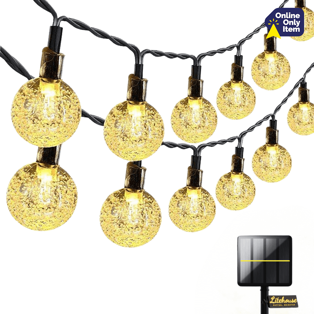 Litehouse Solar 50 Light Magical Bubble Ball Fairy Lights