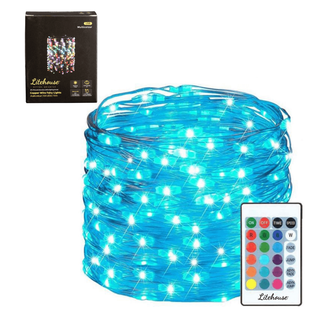 10 Metres Copper Fairy Lights