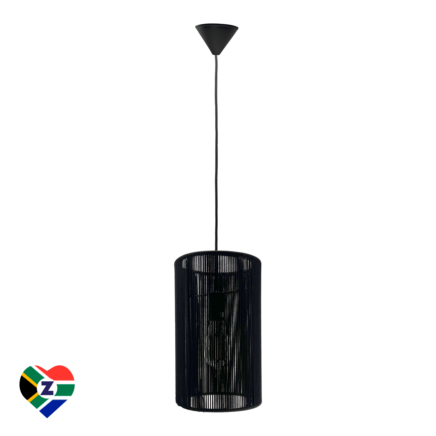 Black Woven Pendant light