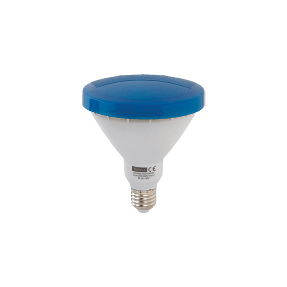 PAR38 14W ES & E27 Globes Blue LED