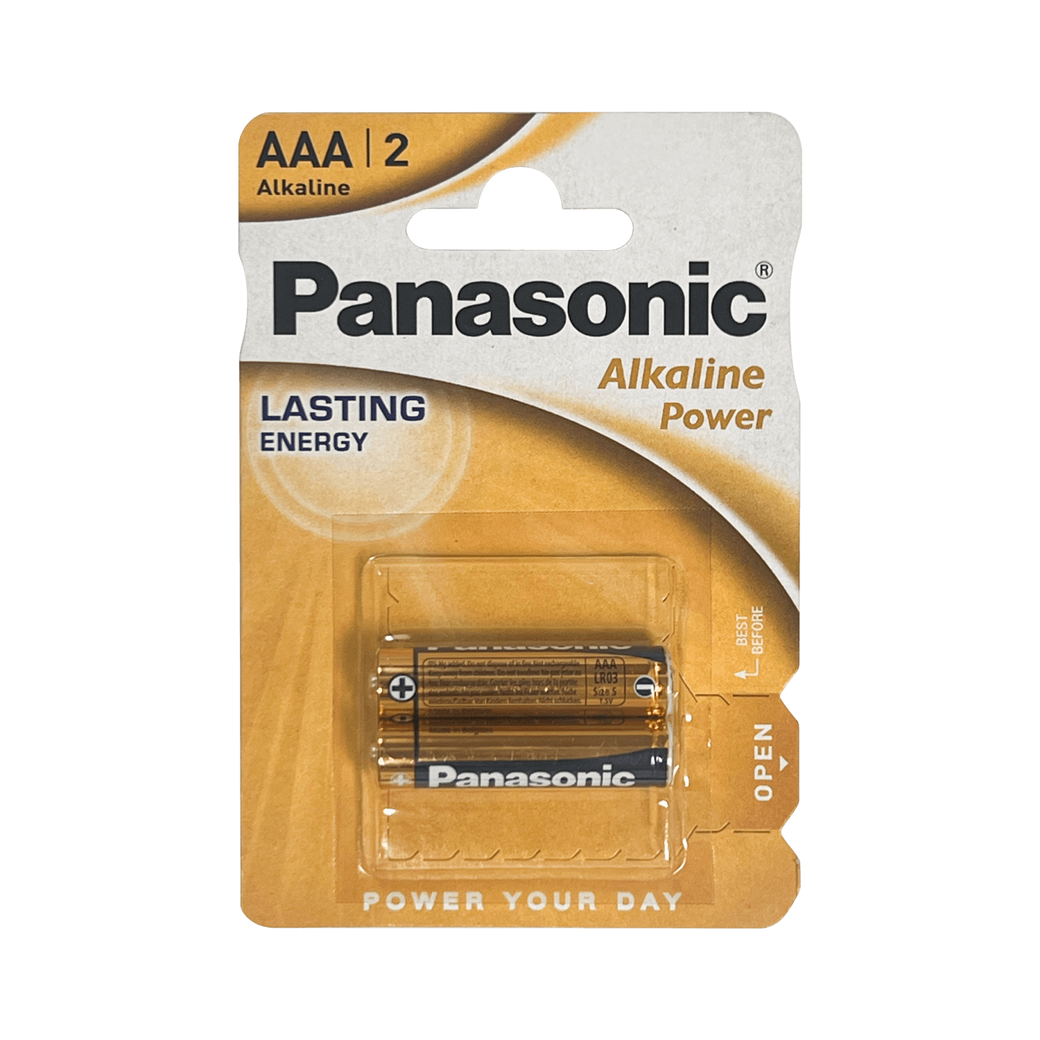 Pack of 2 AAA Panasonic Alkaline Batteries