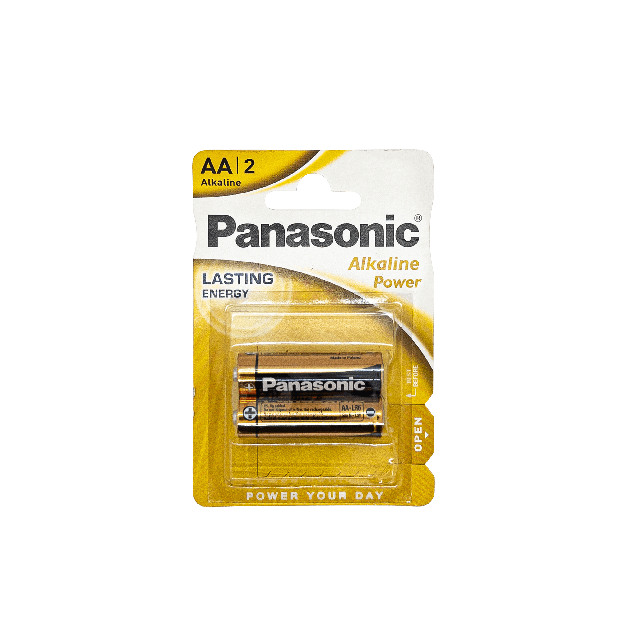 Pack of 2 AA Panasonic Alkaline Batteries