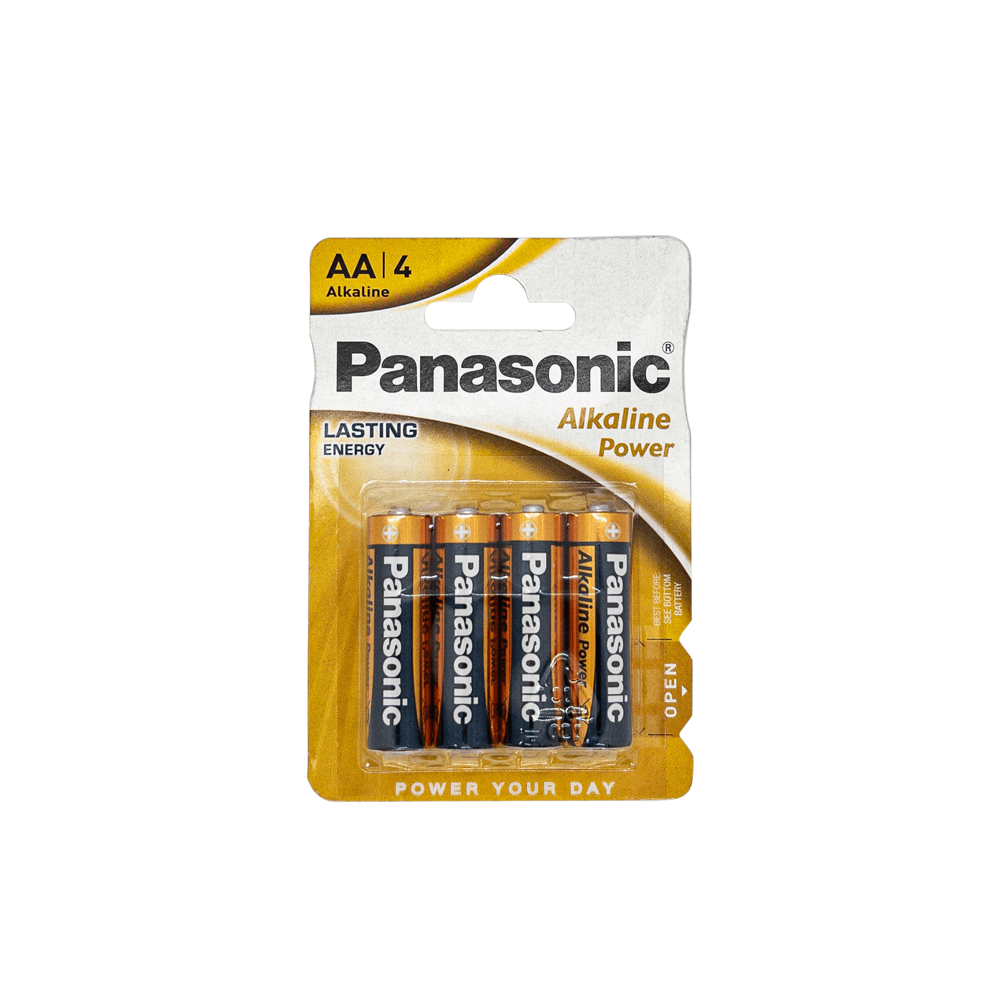 Pack of 4 AA Panasonic Alkaline Batteries
