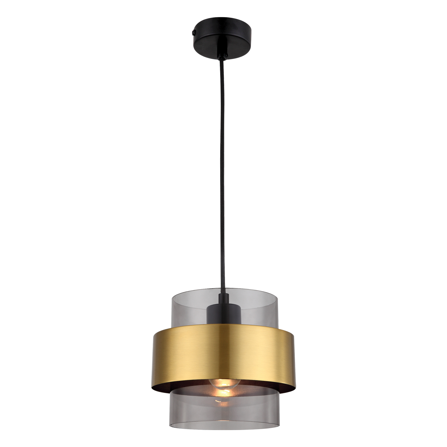 Gold Metal and Glass Finish hanging Pendant light