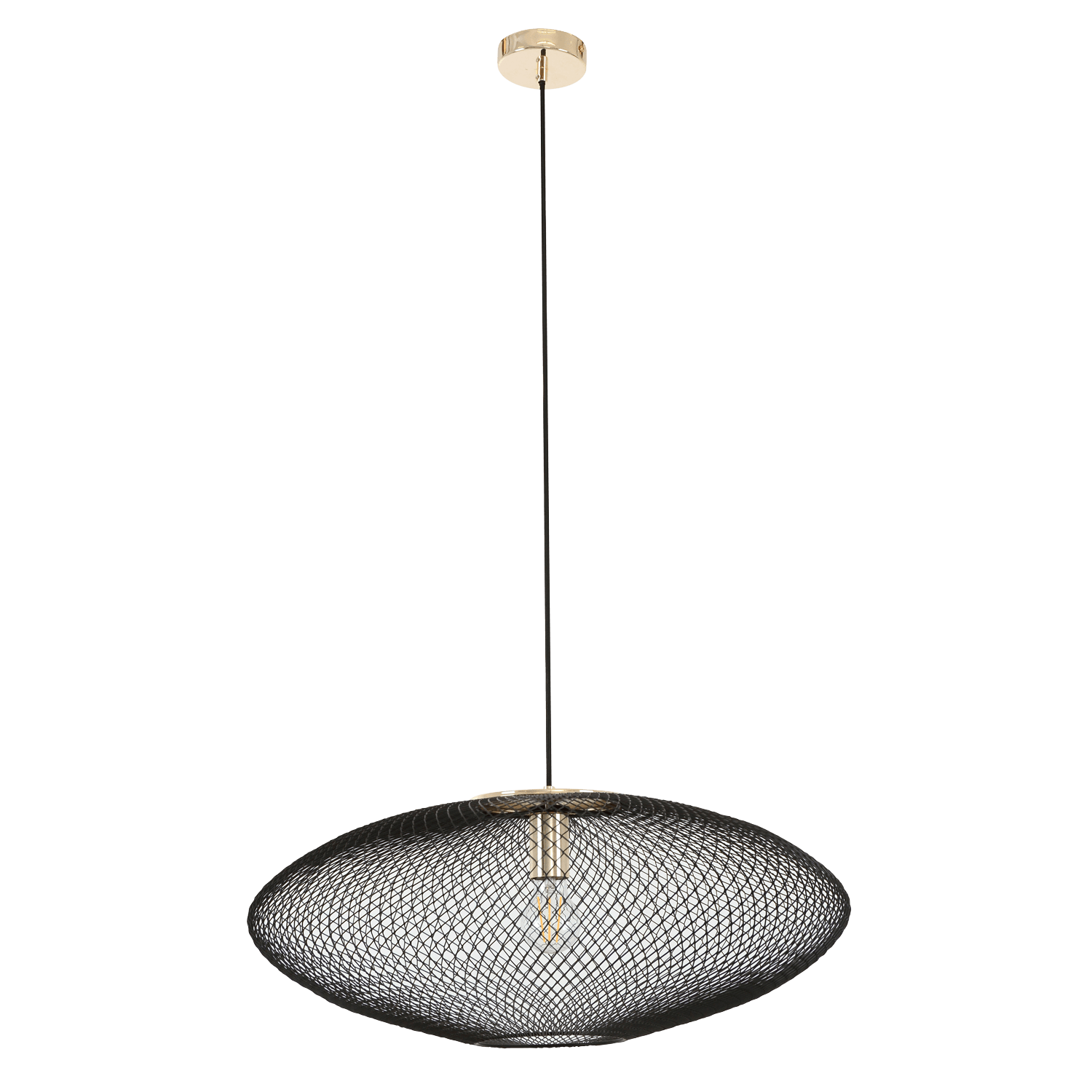 Aria Large Black and Gold Pendant light