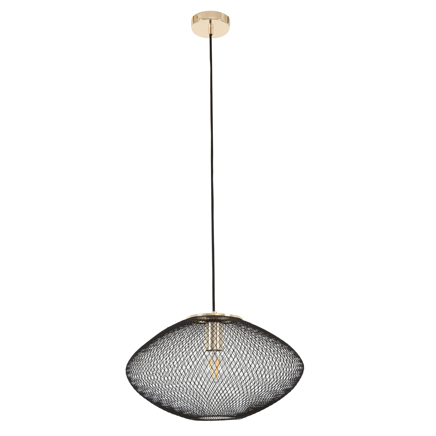 Aria Small Black and Gold Pendant light