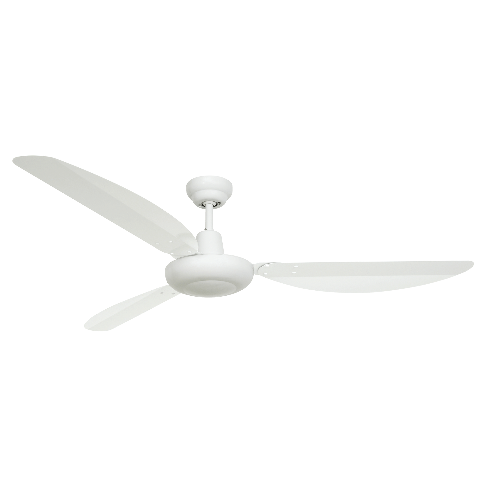 White three blade ceiling fan